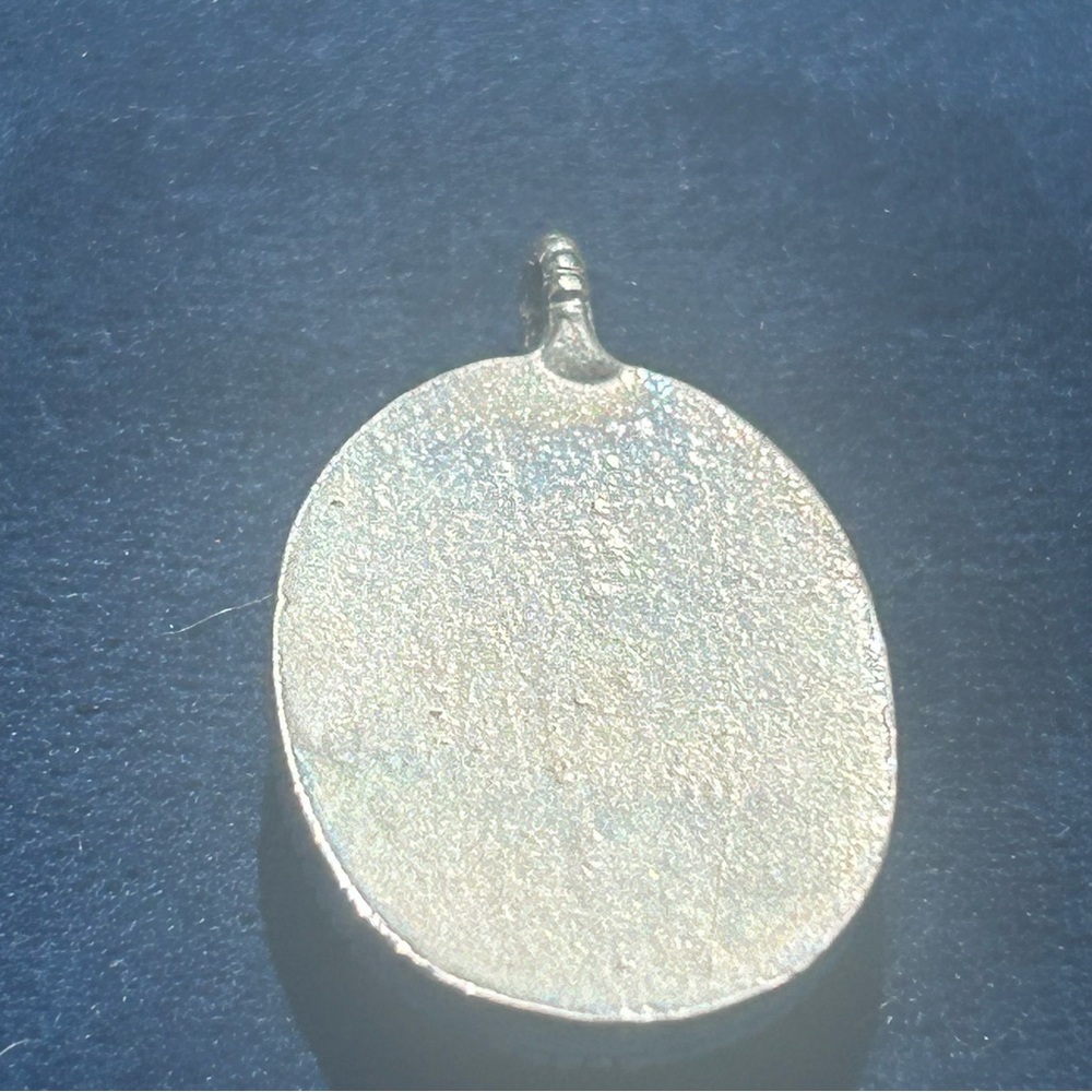 Vintage Agate Pendant With Natural Phoenix Cabochon Silver Setting (acid tested) - Picture 6 of 6